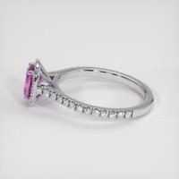 1.26 Ct. Pink Sapphire Ring, 14K White Gold 4