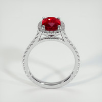 2.24 Ct. Ruby Ring, 14K White Gold 3