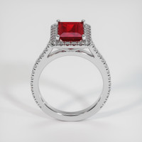 2.06 Ct. Ruby Ring, 14K White Gold 3