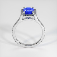 2.06 Ct. Blue Sapphire Ring, 14K White Gold 3