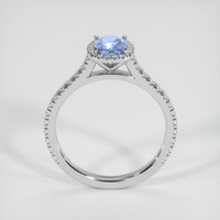 1.06 Ct. Blue Sapphire Ring, 14K White Gold 3