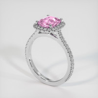 2.04 Ct. Sapphire Ring, 14K White Gold 2