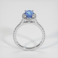 2.05 Ct. Blue Sapphire Ring, 14K White Gold 3