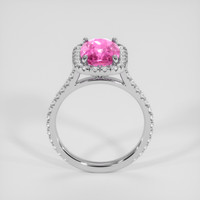 3.01 Ct. Pink Sapphire Ring, 14K White Gold 3