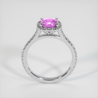 0.87 Ct. Sapphire Ring, 14K White Gold 3