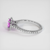 0.87 Ct. Sapphire Ring, 14K White Gold 4