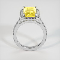 4.55 Ct. Yellow Sapphire Ring, 14K White Gold 3
