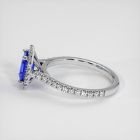 1.21 Ct. Blue Sapphire Ring, 14K White Gold 4