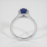 1.53 Ct. Blue Sapphire Ring, 14K White Gold 3
