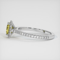 0.63 Ct. Yellow Sapphire Ring, 14K White Gold 4