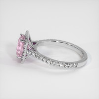 2.10 Ct. Pink Sapphire Ring, 14K White Gold 4