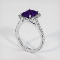 3.06 Ct. Color Change Sapphire Ring, 14K White Gold 2