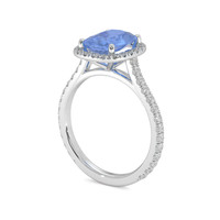 2.51 Ct. Sapphire Ring, 14K White Gold 2