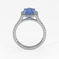 2.51 Ct. Sapphire Ring, 14K White Gold 3