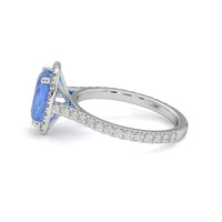 2.51 Ct. Sapphire Ring, 14K White Gold 4
