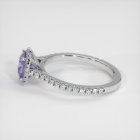 1.34 Ct. Purple Sapphire Ring, 14K White Gold 4