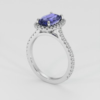 2.41 Ct. Violet Sapphire Ring, 14K White Gold 2
