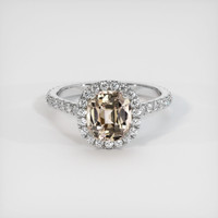 1.59 Ct. Sapphire Ring, 14K White Gold 1