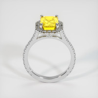 3.77 Ct. Yellow Sapphire Ring, 14K White Gold 3