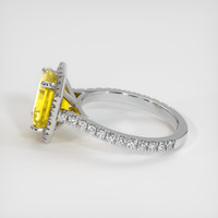 3.77 Ct. Yellow Sapphire Ring, 14K White Gold 4