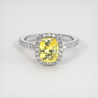 2.68 Ct. Sapphire Ring, 14K White Gold 1