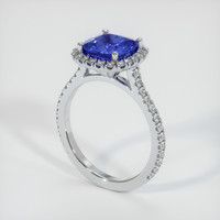 2.30 Ct. Sapphire Ring, 18K White Gold 2