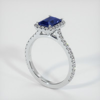 1.24 Ct. Sapphire Ring, 18K White Gold 2