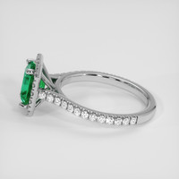 1.46 Ct. Emerald Ring, 18K White Gold 4