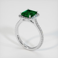 1.97 Ct. Emerald Ring, 18K White Gold 2