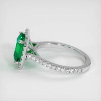 2.07 Ct. Emerald  Ring - 18K White Gold