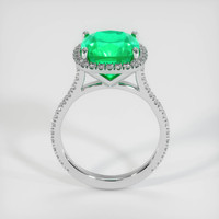 4.14 Ct. Emerald  Ring - 18K White Gold