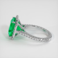 4.73 Ct. Emerald Ring, 18K White Gold 4