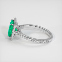 1.67 Ct. Emerald Ring, 18K White Gold 4