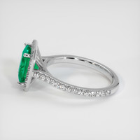 1.47 Ct. Emerald Ring, 18K White Gold 4
