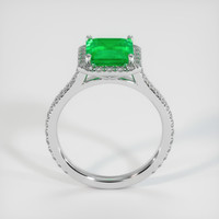 1.47 Ct. Emerald Ring, 18K White Gold 3