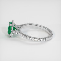 1.24 Ct. Emerald Ring, 18K White Gold 4