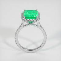 3.21 Ct. Emerald Ring, 18K White Gold 3