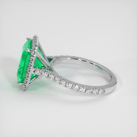 3.21 Ct. Emerald Ring, 18K White Gold 4