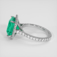 4.55 Ct. Emerald Ring, 18K White Gold 4