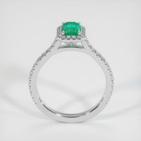 0.46 Ct. Emerald Ring, 18K White Gold 3