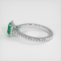0.46 Ct. Emerald Ring, 18K White Gold 4