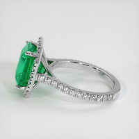 4.29 Ct. Emerald Ring, 18K White Gold 4