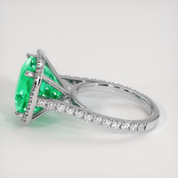 9.93 Ct. Emerald Ring, 18K White Gold 4