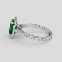 1.74 Ct. Emerald Ring, 18K White Gold 4