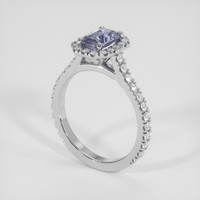 1.06 Ct. Purple Spinel Ring, 18K White Gold 2