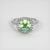2.50 Ct. Gemstone Ring, 18K White Gold 1