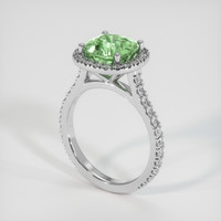 2.50 Ct. Gemstone Ring, 18K White Gold 2