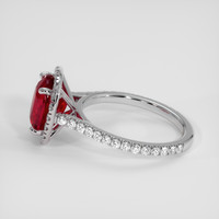 5.12 Ct. Ruby Ring, 18K White Gold 4