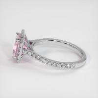 2.15 Ct. Pink Sapphire Ring, 18K White Gold 4