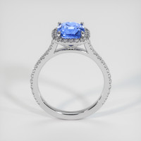 2.15 Ct. Blue Sapphire Ring, 18K White Gold 3